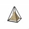 Homeroots 10.5 x 8 x 8 in. Bronze Metal Triangular Decorative Sculpture 399636 - alternate 4